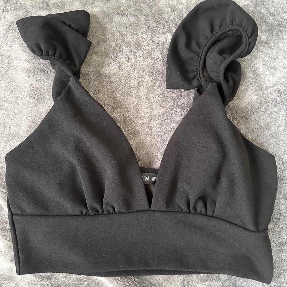 sheik black crop top